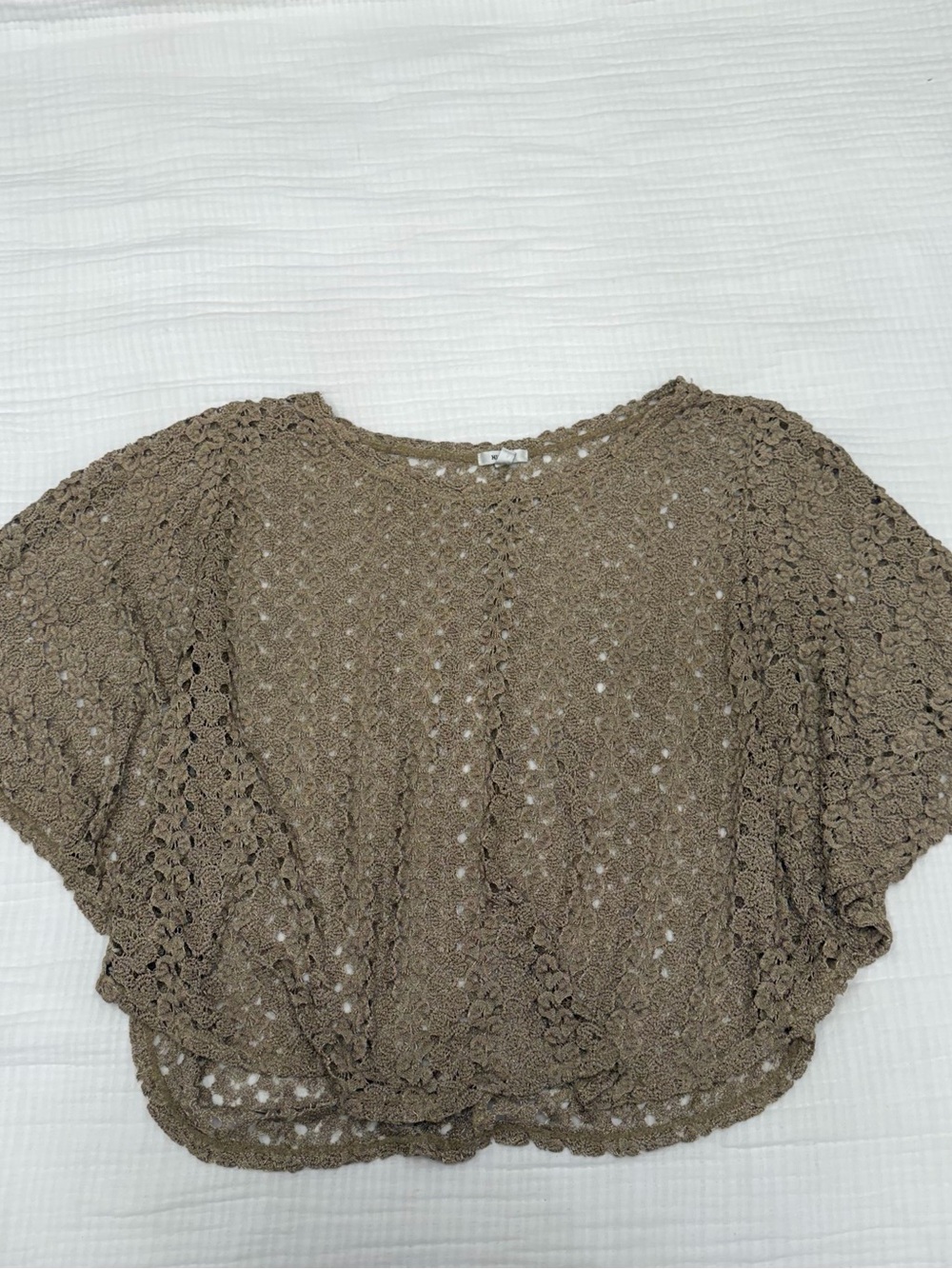 nicola crochet bolero top